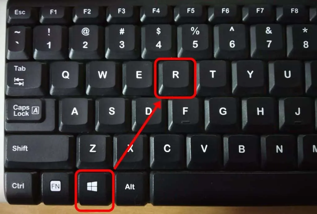 Windows+R keys