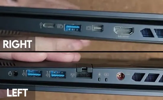 IO Ports of Acer Predator Helios 300