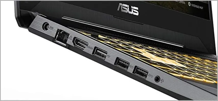IO Ports on Asus TUF FX505DT