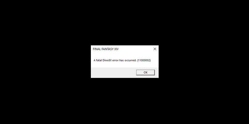 FIX: Fatal DirectX Error FFXIV (Final Fantasy XIV)