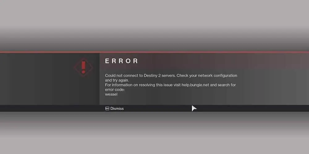 Fix: Destiny's Error Code Weasel (8 Quick Solutions Discussed)