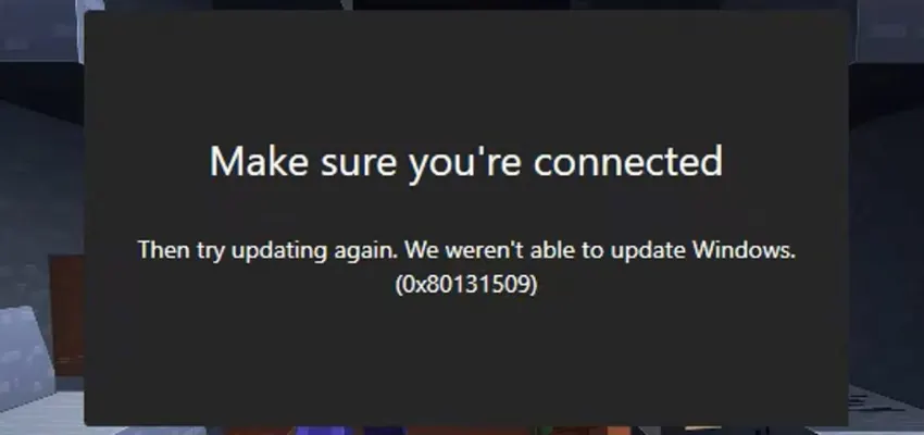 How To Fix Minecraft Error 0x80131509